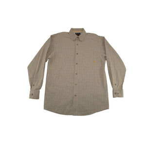 Ariat Men’s Plaid Button Down Shirt M Long Sleeve Western Performance Stretch